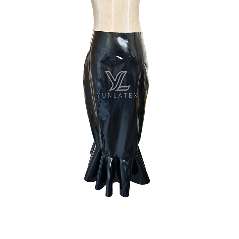 YUNLATEX Elegant Latex Mermaid Skirt