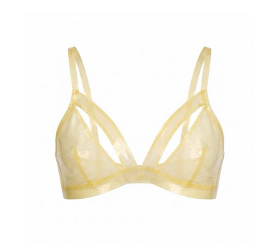 Womens Latex Bra Clear Color