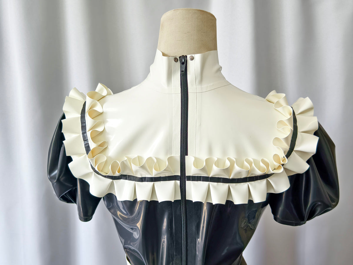 Latex Maid Dress Uniform with Inflatable tail